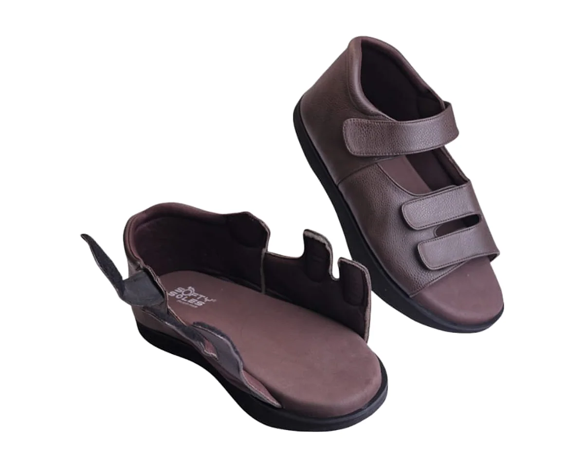 Heel-Counter Sandal · Gents in Dark Brown