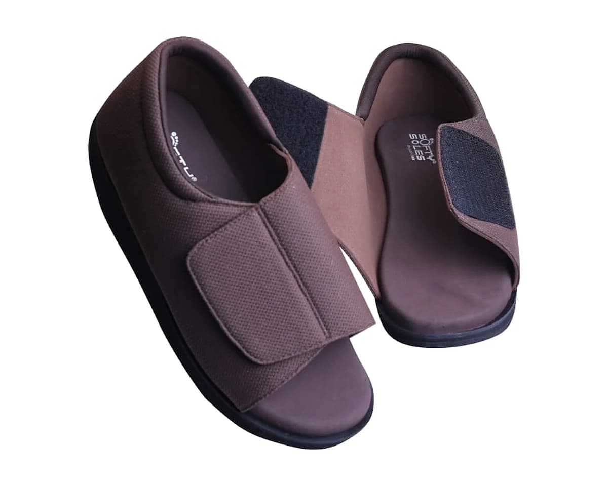 Surgical-Style Shoe · Ladies in Taupe Brown