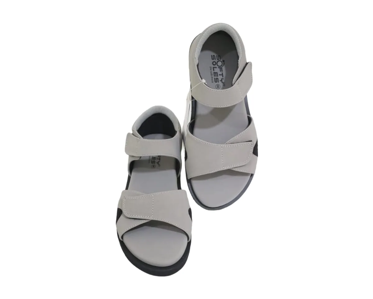 Heel-Counter Sandal · Ladies in Light Grey