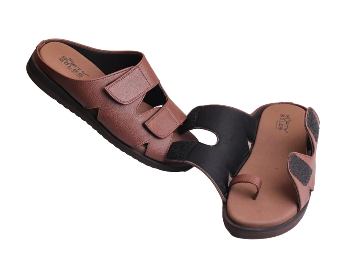 Parallel-Bar Sandal · Gents in Russet Brown
